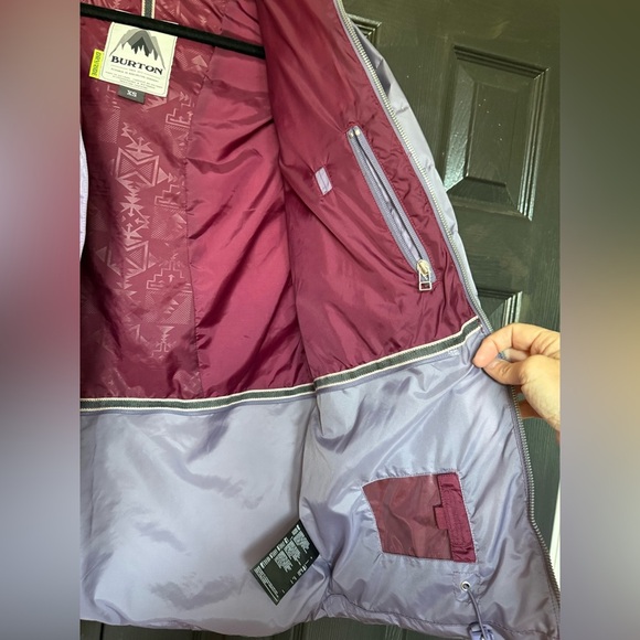 Burton Sphinx Down Jacket Women’s size XS Lilac - Picture 7 of 14